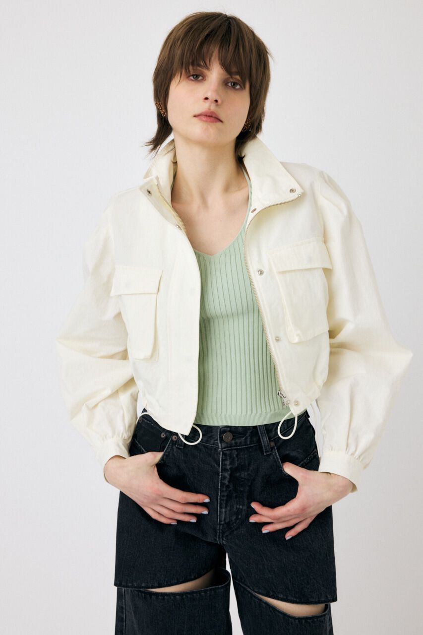 MOUSSY「CROPPED CARGO ジャケット」|その他|O/WHT1