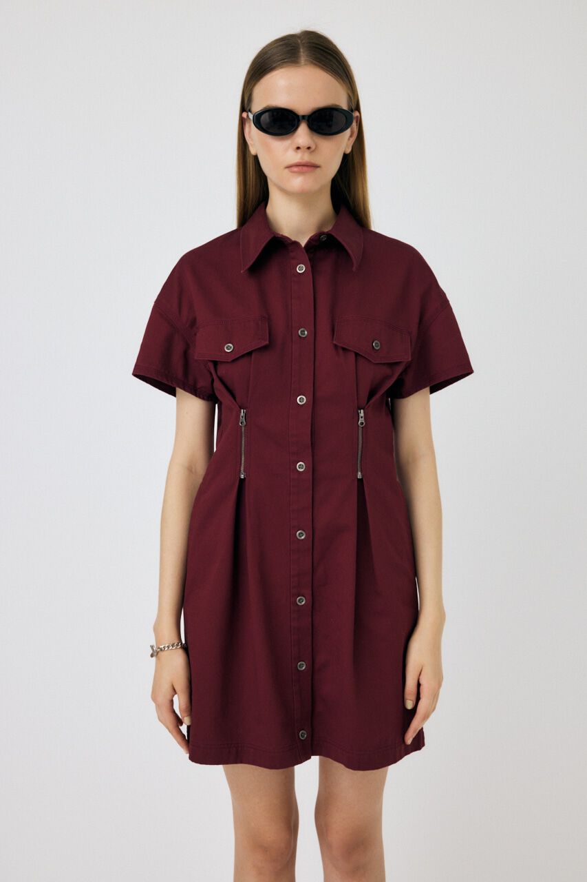 MOUSSY「WAIST ZIP UP ドレス」|ワンピース|