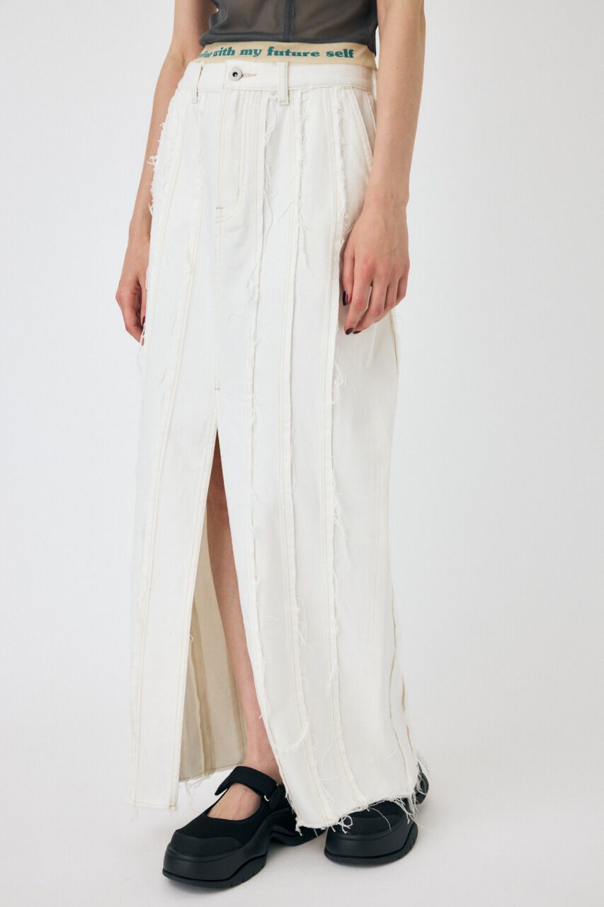 MOUSSY「FRONT SLIT FRINGE スカート」|スカート|