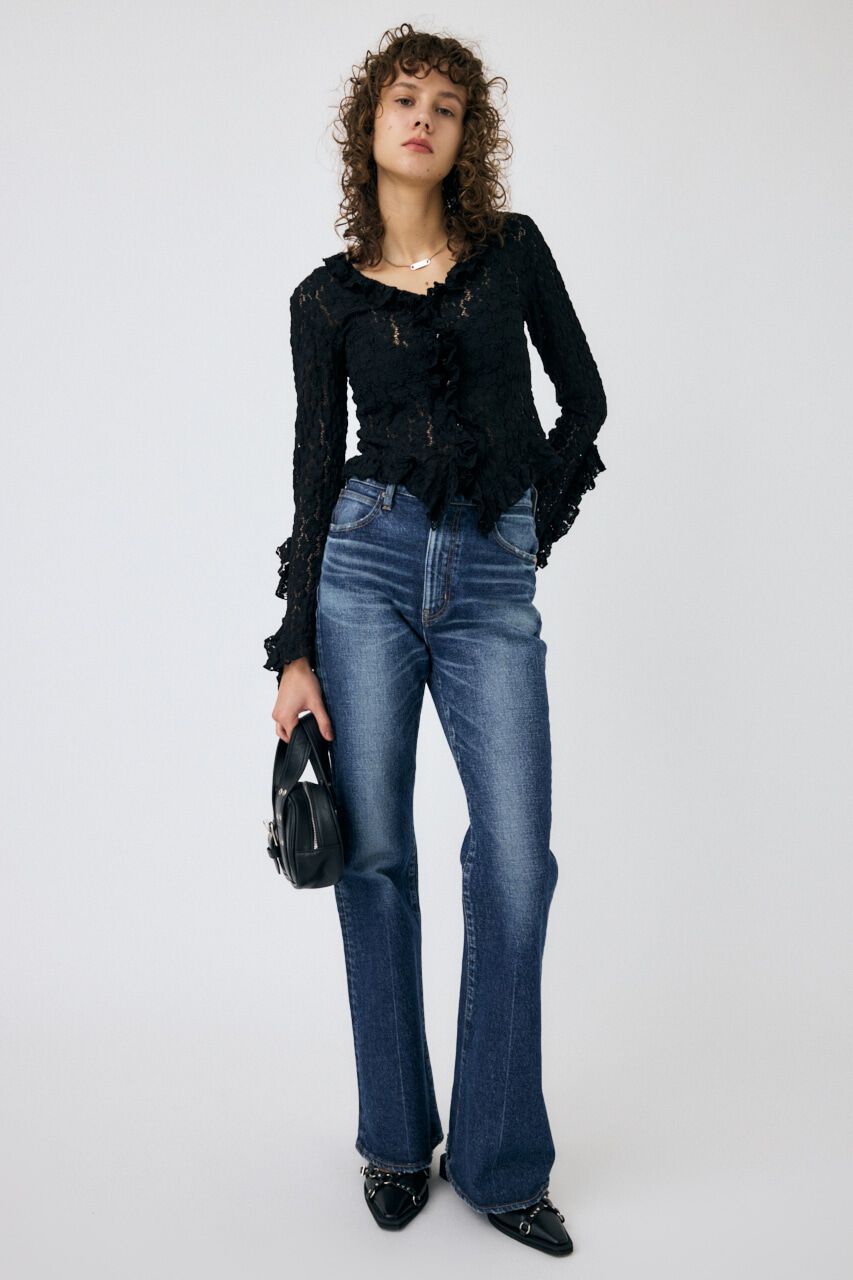 MOUSSY「MVS D/BLU FLARE」|デニム|