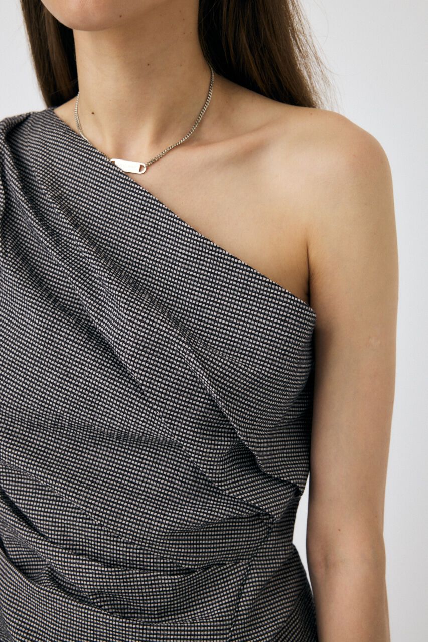 MOUSSY「PLAID ONE SHOULDER ブラウス」|その他|