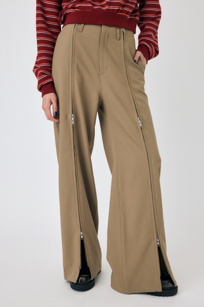 MOUSSY「ZIP UP WIDE トラウザーズ」|その他|
