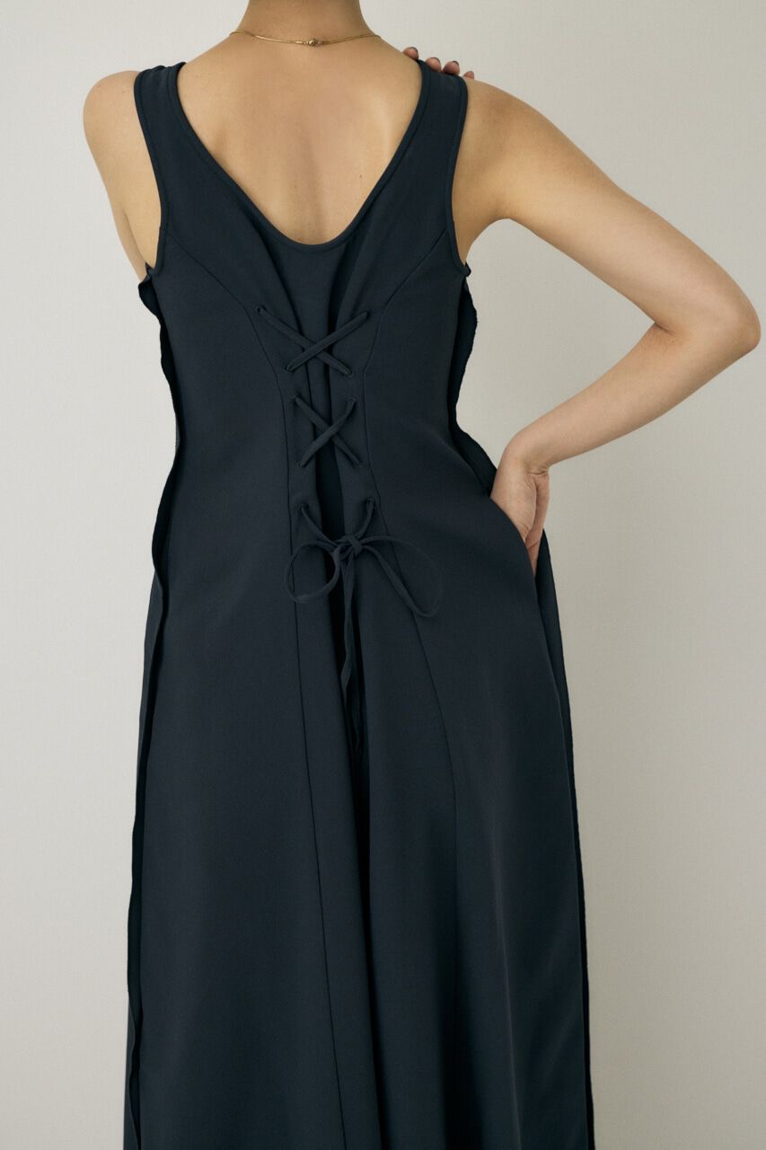 MOUSSY「レースアップワンピース　リサイクルポリエステル使用」|ワンピース|