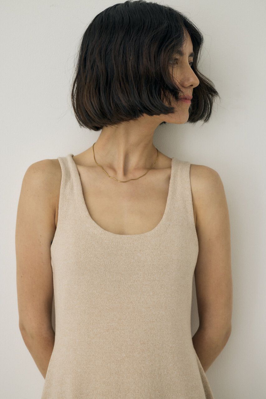 MOUSSY「ノースリーブニットワンピース　オーガニックコットン使用」|ワンピース|