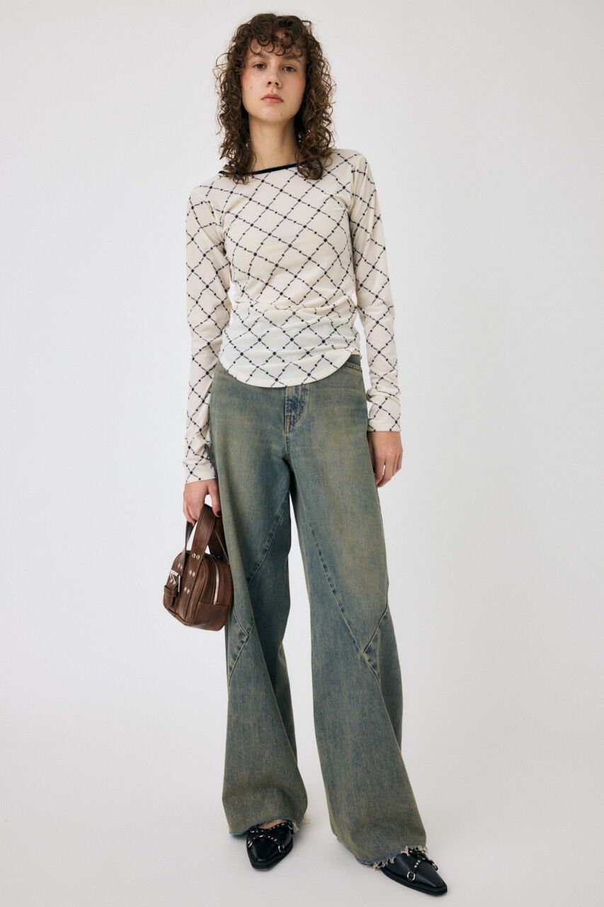 MOUSSY「BACK OPEN シアートップス」|Tシャツ・カットソー|