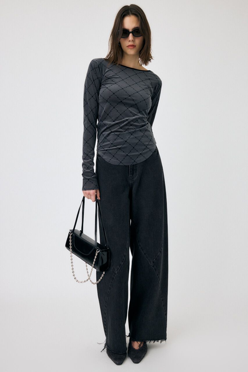 MOUSSY「BACK OPEN シアートップス」|Tシャツ・カットソー|