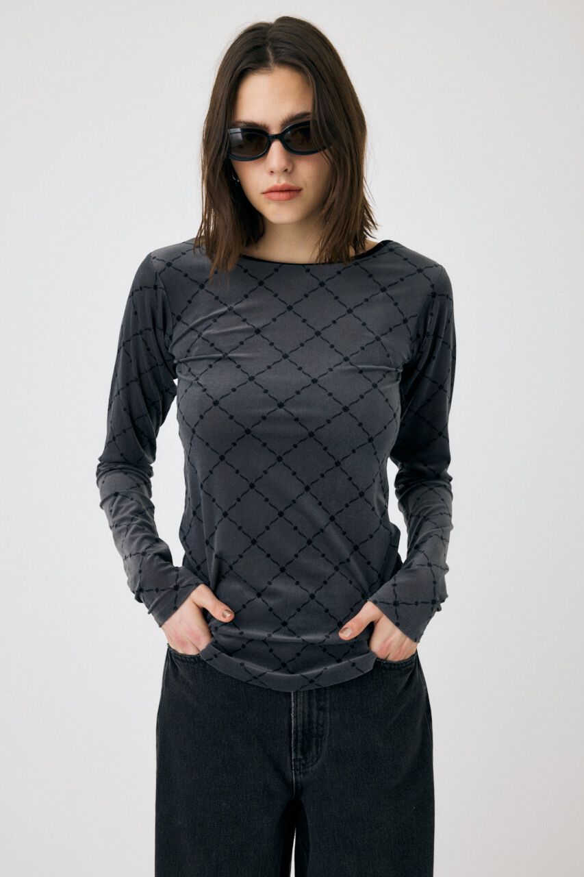 MOUSSY「BACK OPEN シアートップス」|Tシャツ・カットソー|