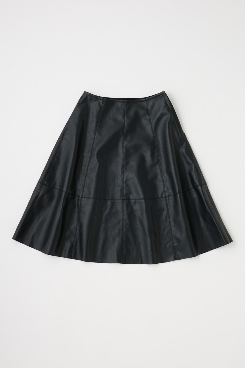 MOUSSY「F/LEATHER フレアスカート」|スカート|