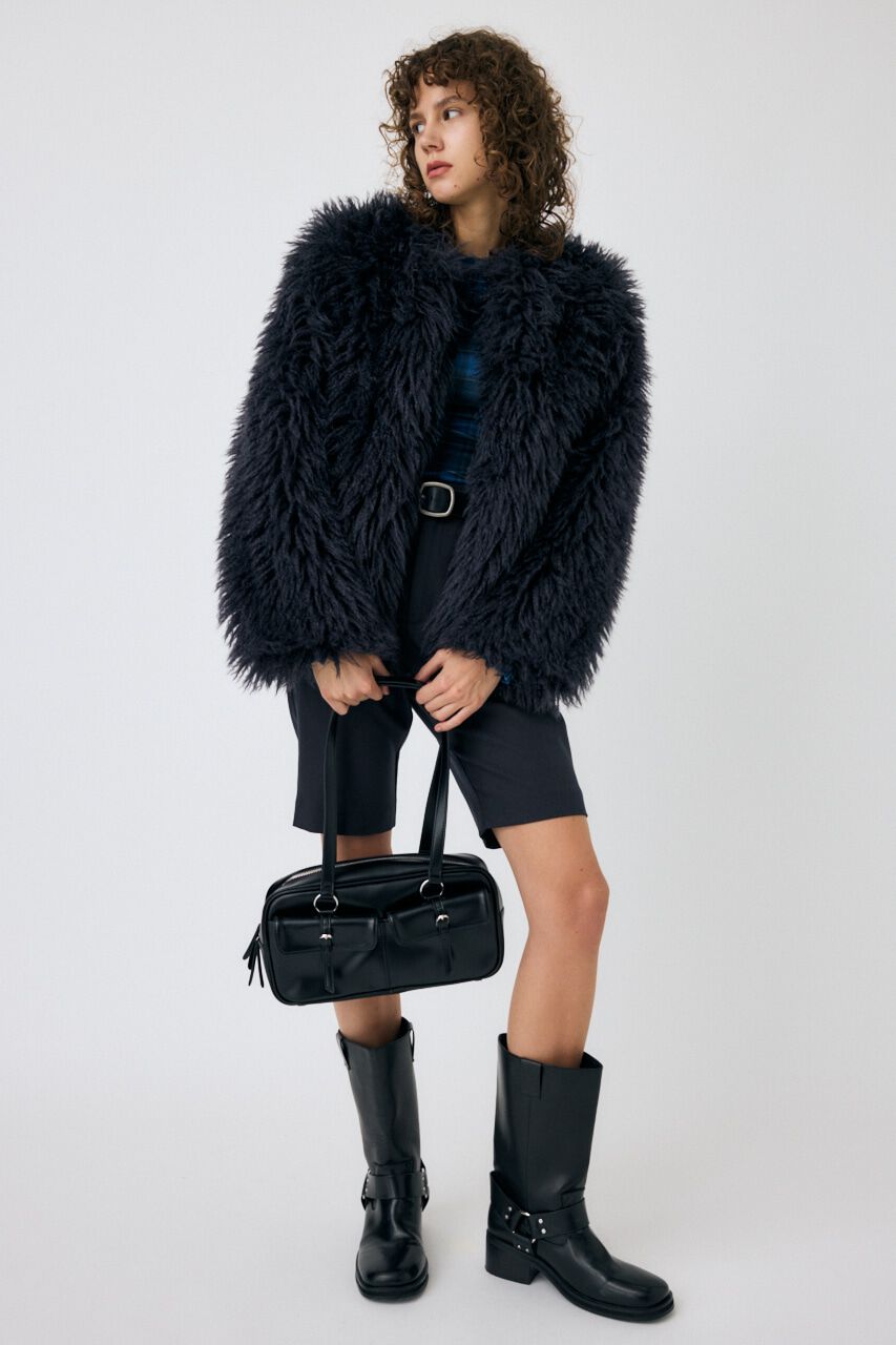 MOUSSY「MESSY FAUX ファーコート」|その他|