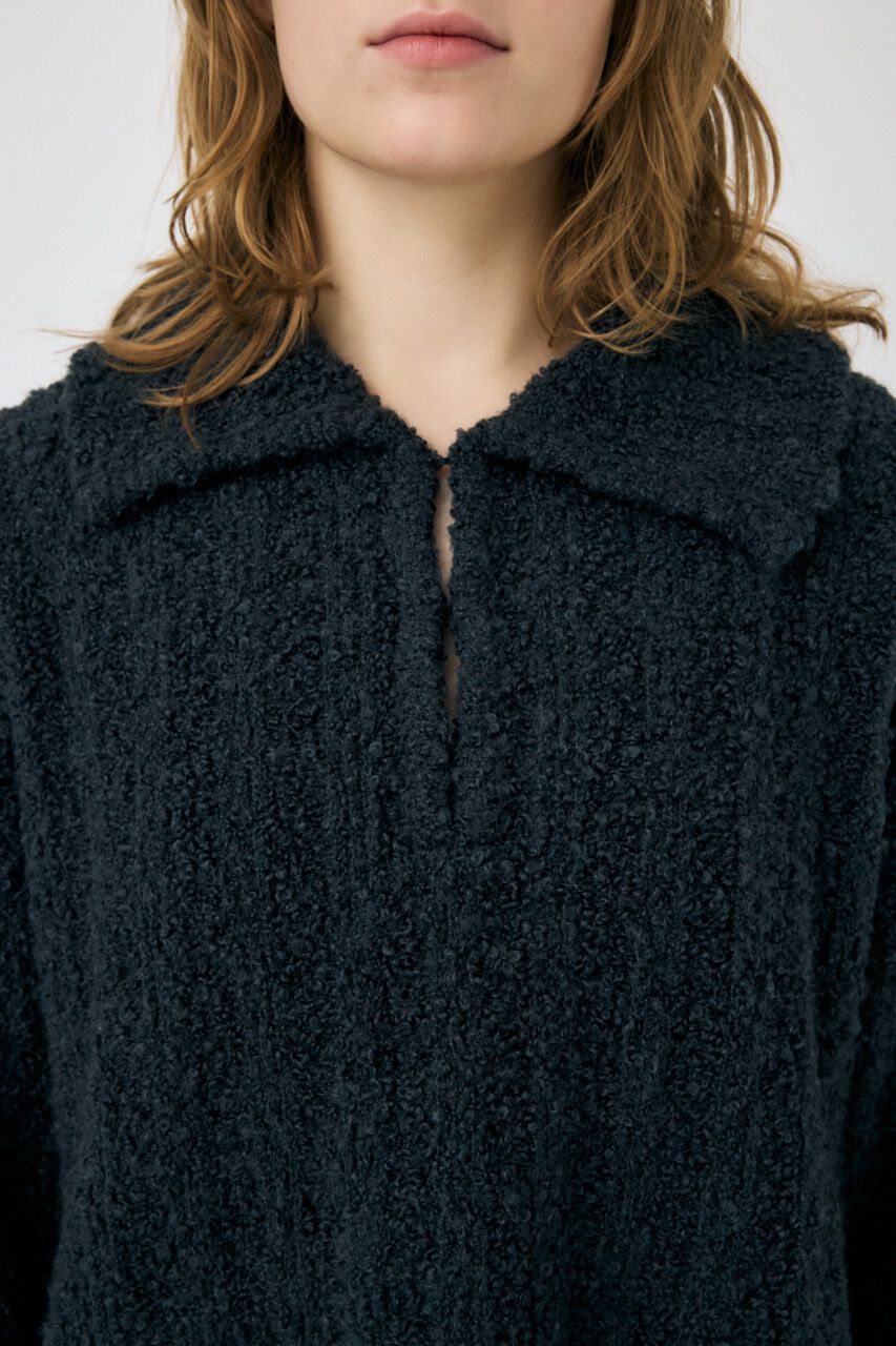 MOUSSY「OPEN COLLAR ニット」|ニット・セーター|