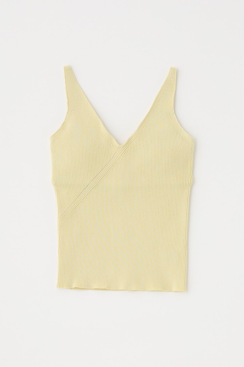 MOUSSY「カップ付きニットキャミソール　リサイクルポリエステル使用」|キャミソール|