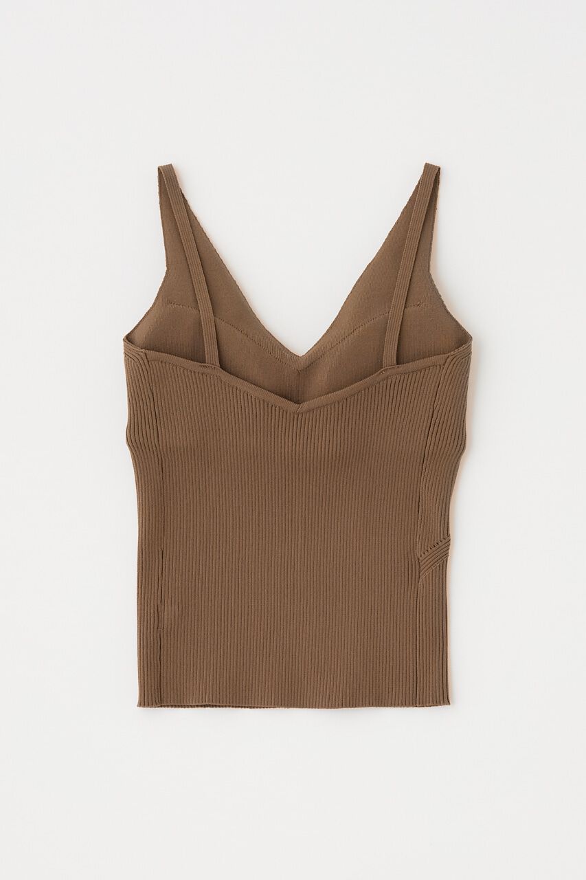 MOUSSY「カップ付きニットキャミソール　リサイクルポリエステル使用」|キャミソール|