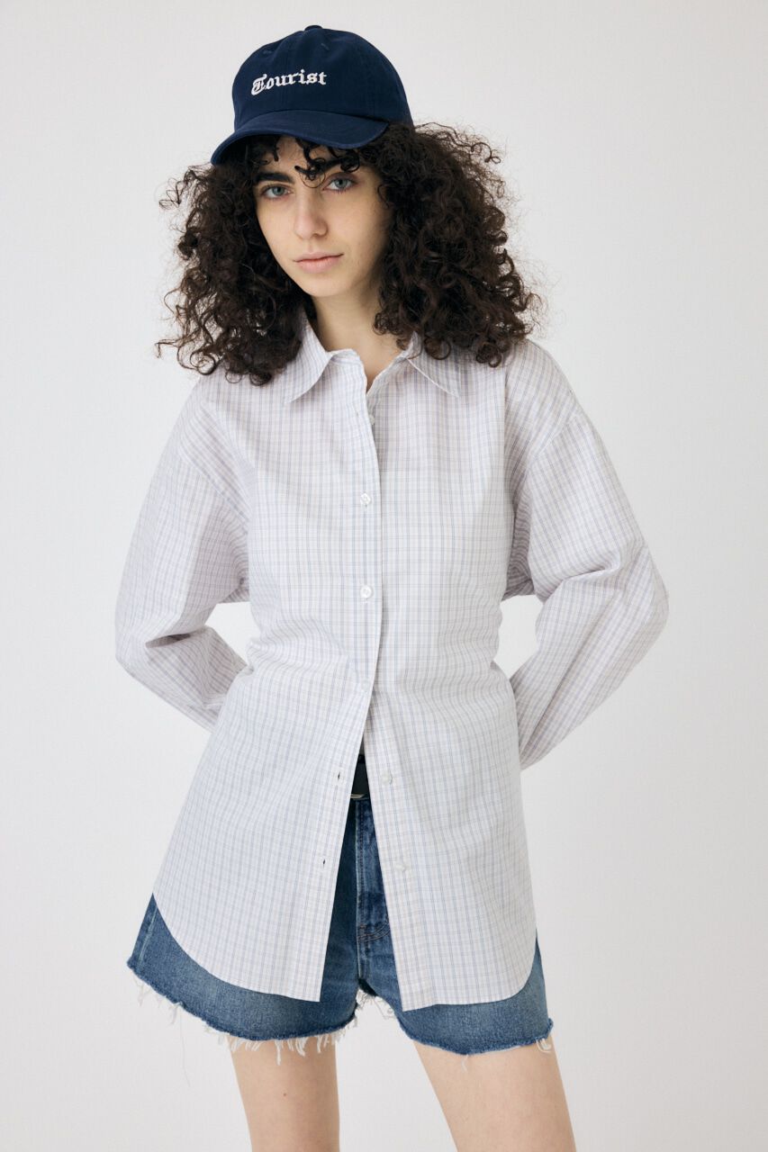 MOUSSY「WAIST TIE OVER シャツ」|シャツ・ブラウス|