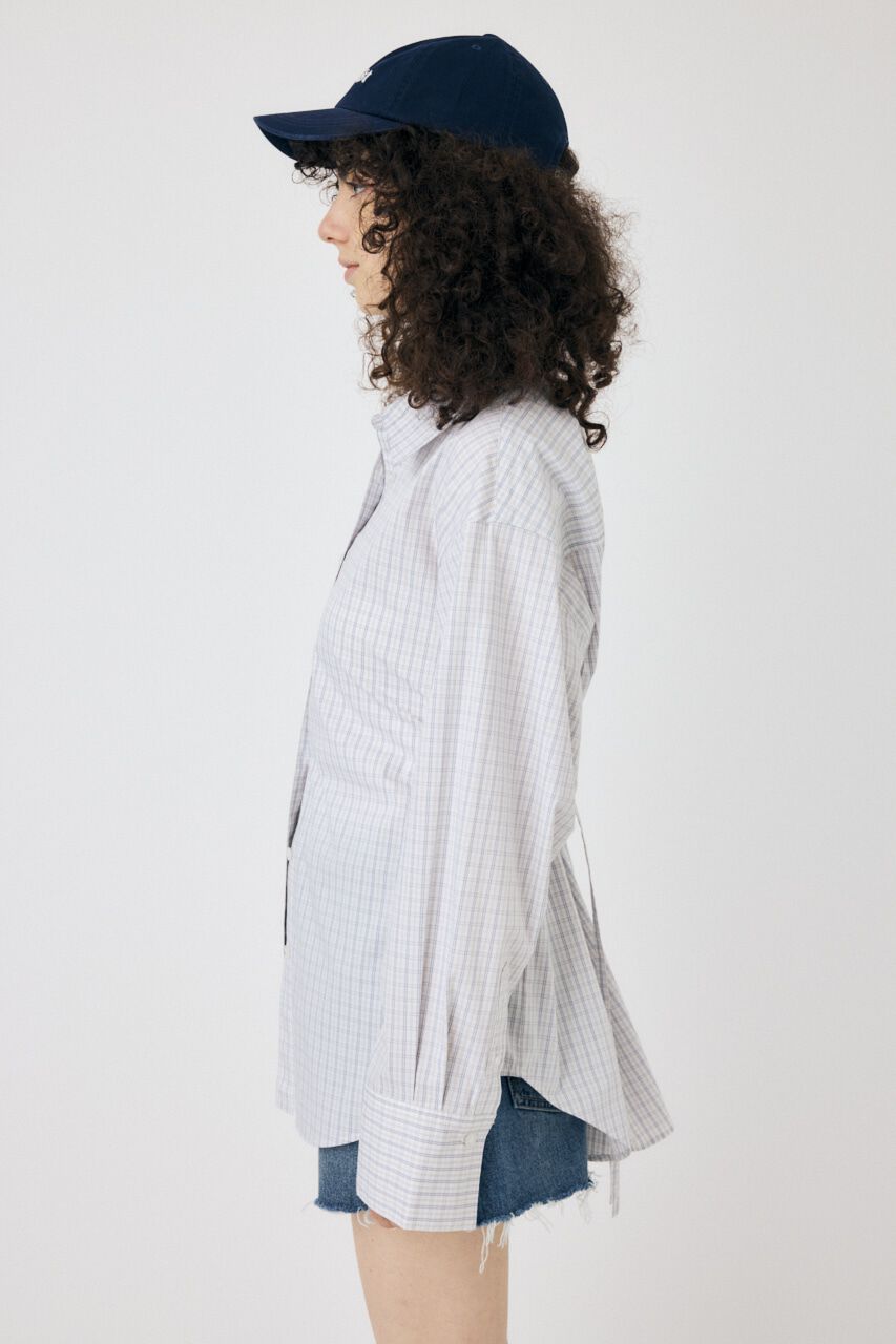 MOUSSY「WAIST TIE OVER シャツ」|シャツ・ブラウス|