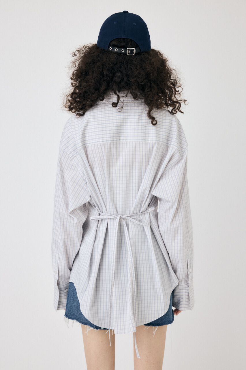 MOUSSY「WAIST TIE OVER シャツ」|シャツ・ブラウス|