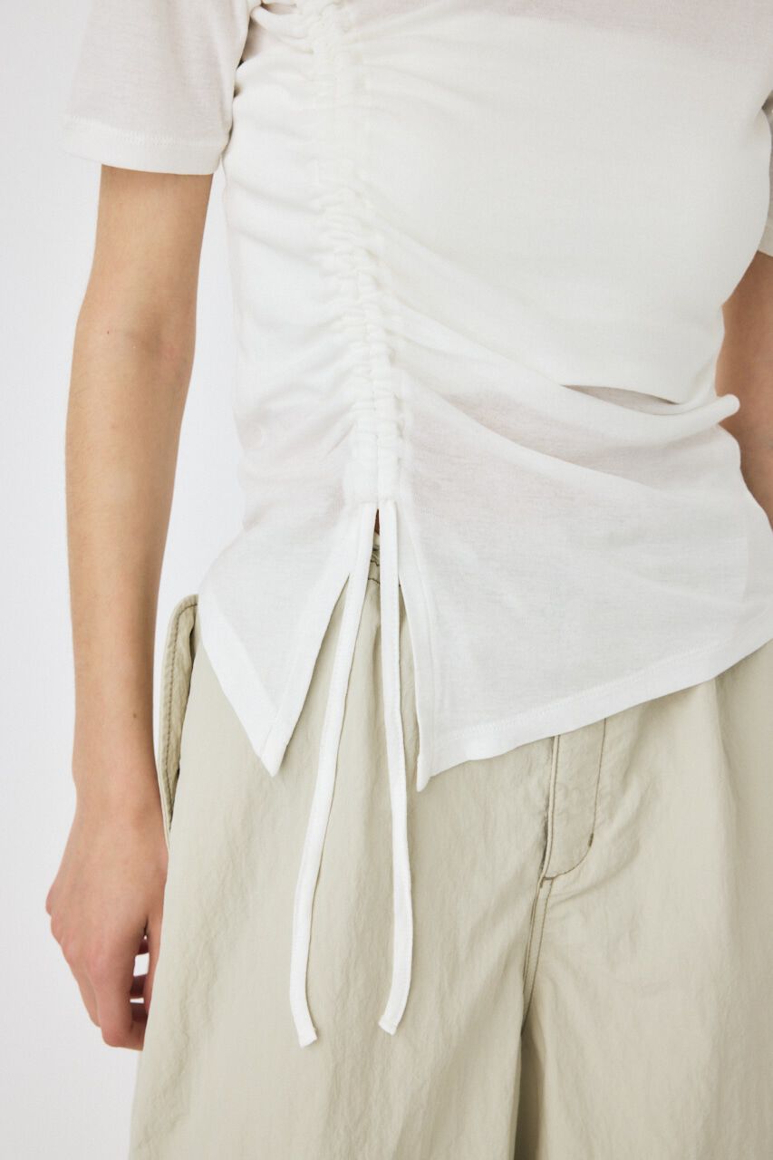 MOUSSY「ONE SHOULDER タイネック TEE」|Tシャツ・カットソー|