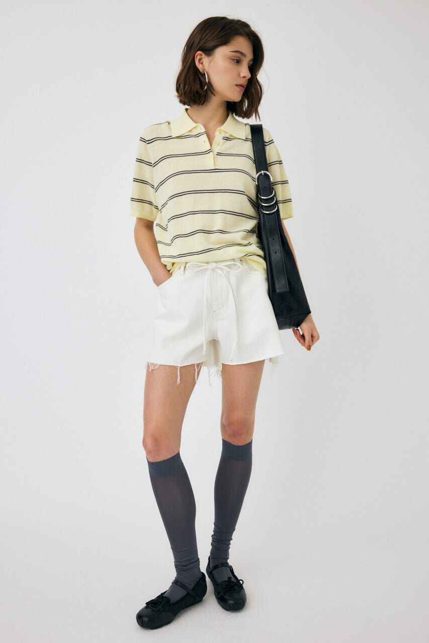 MOUSSY「WIDE DENIM ショーツ」|デニム|