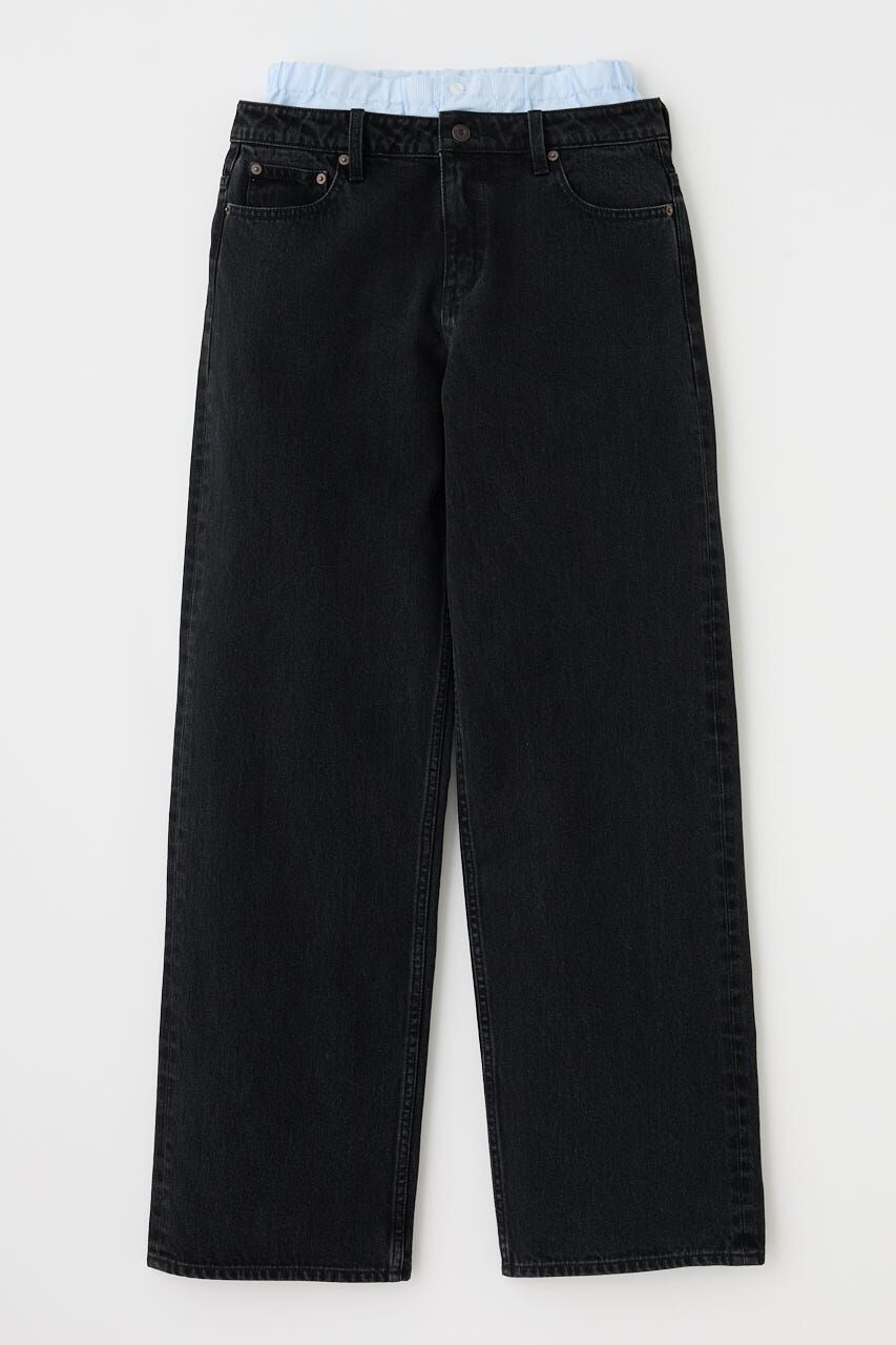 MOUSSY「BOXER LAYERED STRAIGHT デニム」|デニム|