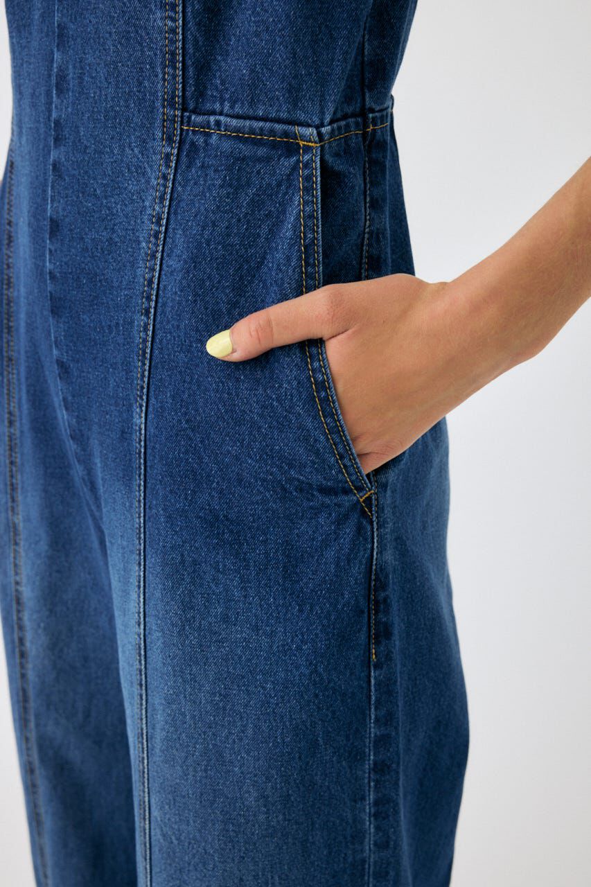 MOUSSY「BACK SLIT DENIM  オールインワン」|その他|