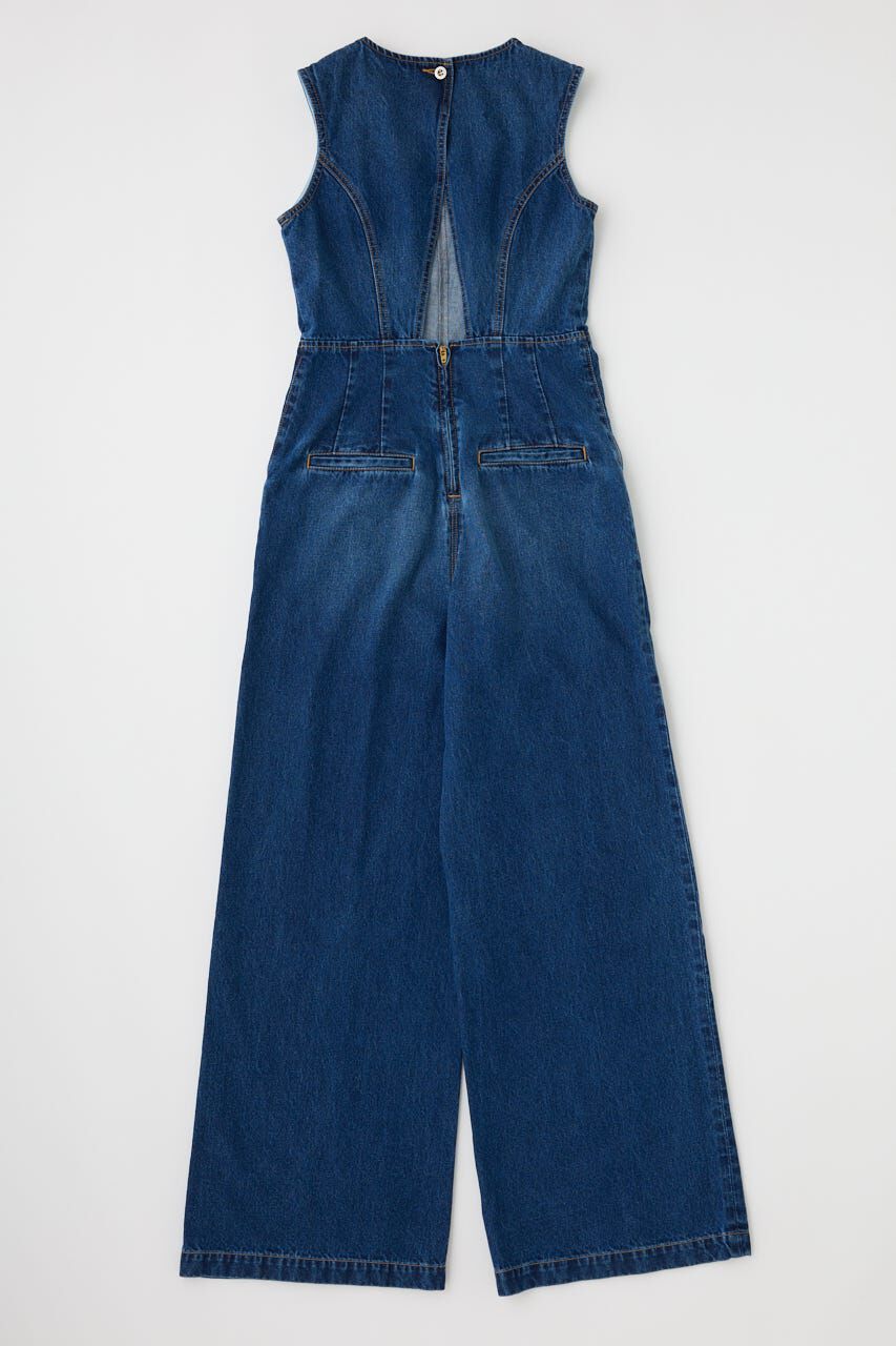MOUSSY「BACK SLIT DENIM  オールインワン」|その他|