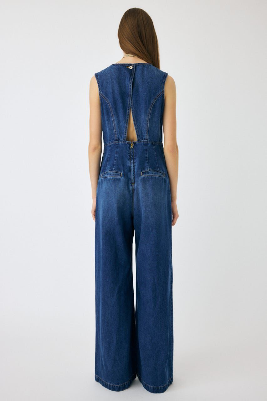 MOUSSY「BACK SLIT DENIM  オールインワン」|その他|