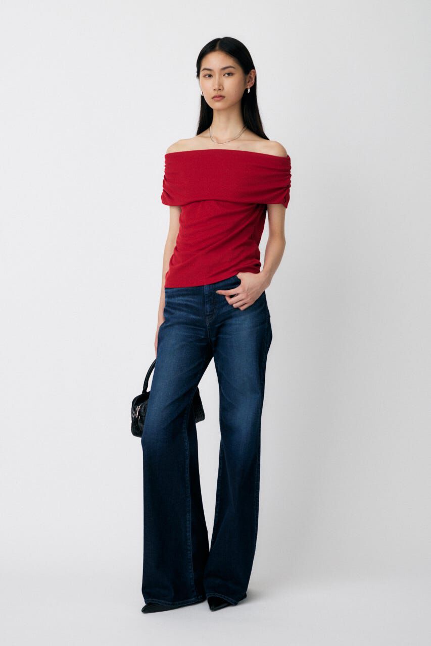 MOUSSY「SHEER OFF SHOULDER トップス」|その他|