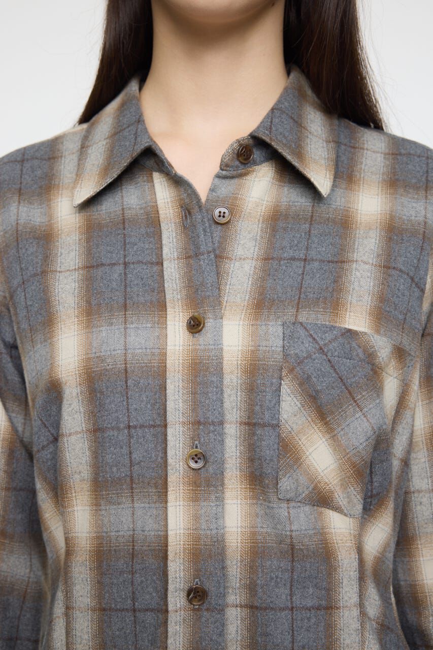 MOUSSY「CHECK SHIRT ドレス」|ワンピース|