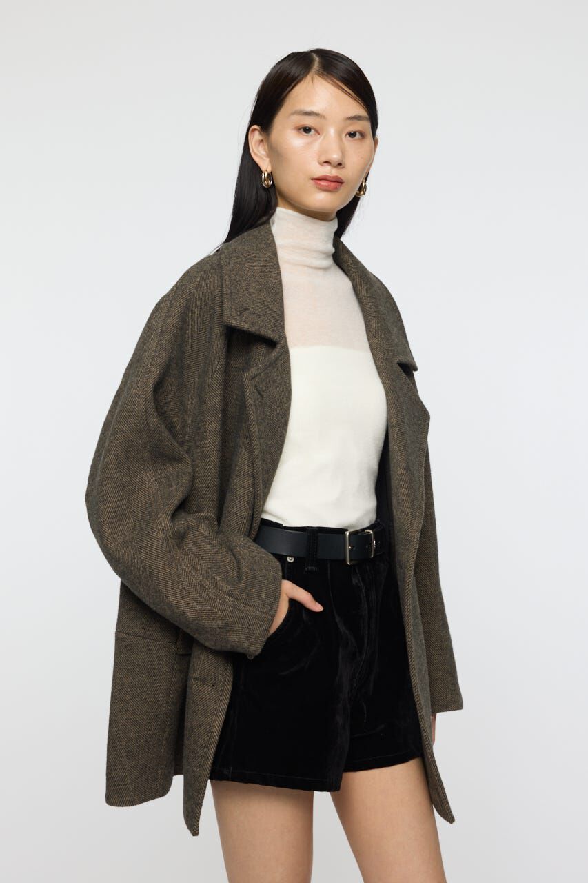 MOUSSY「DOUBLE BREASTED MID コート」|その他|