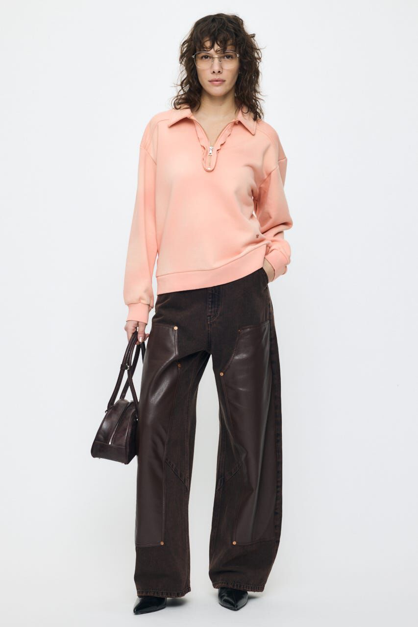 MOUSSY「HALF ZIP SWEAT POLO プルオーバー」|パーカー|