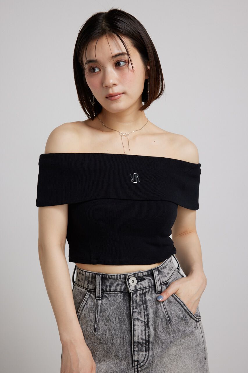 rienda「RモチーフプレートカットTOP」|Tシャツ・カットソー|