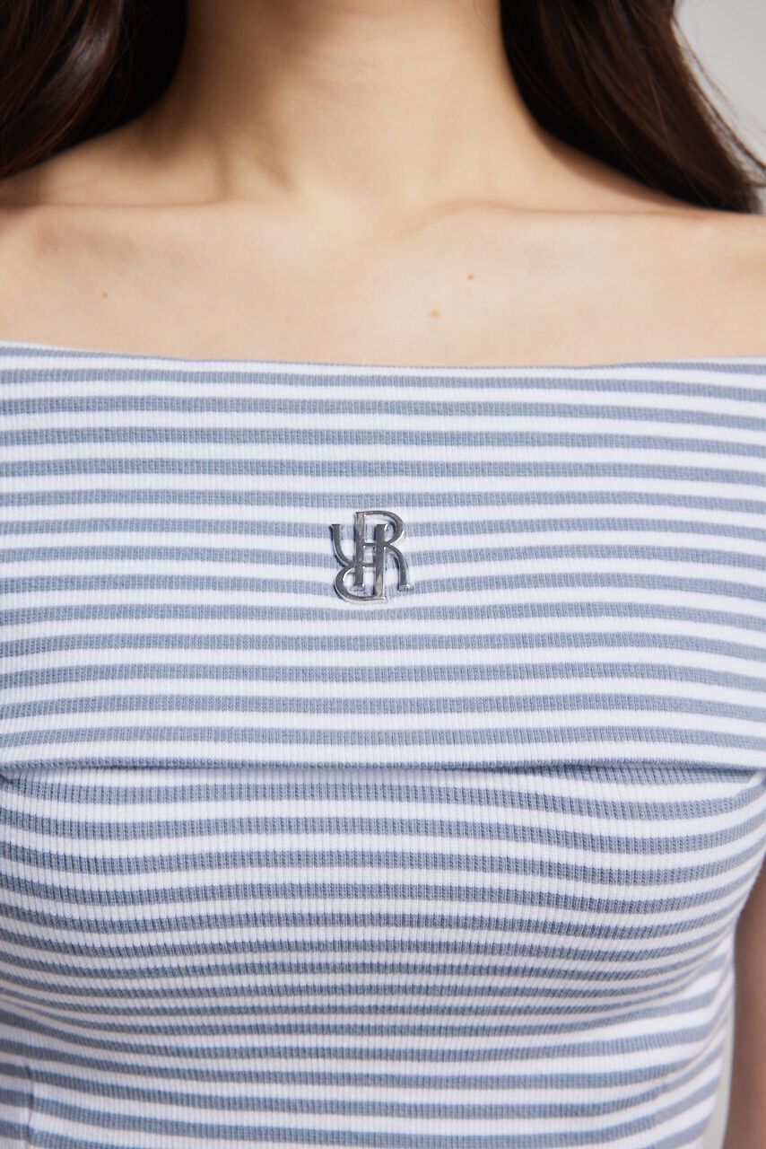 rienda「RモチーフプレートカットTOP」|Tシャツ・カットソー|