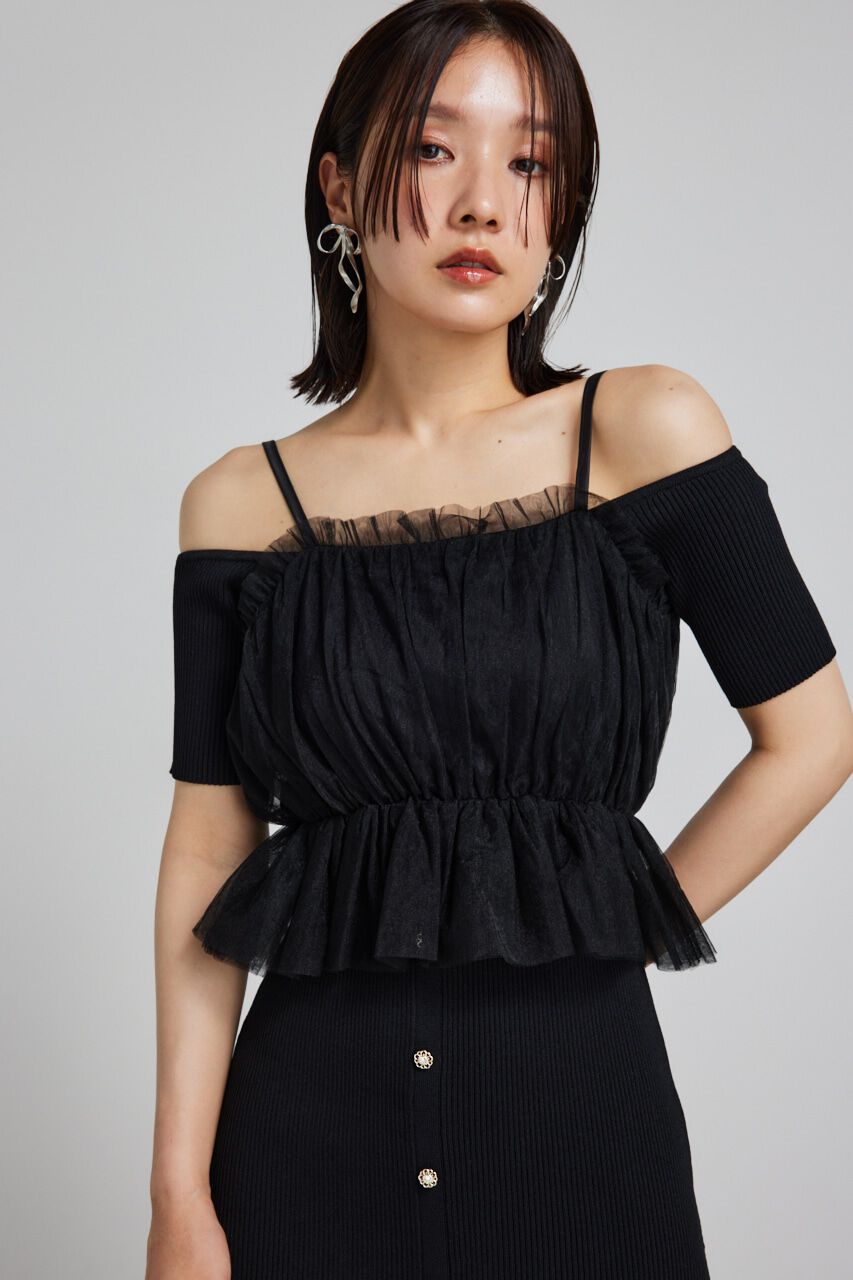 rienda「ビスチェセットタイトニットワンピース」|ワンピース|