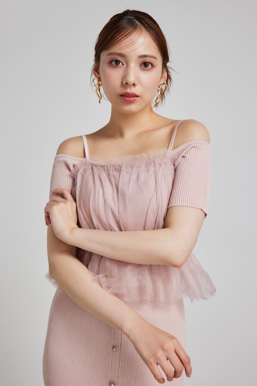 rienda「ビスチェセットタイトニットワンピース」|ワンピース|