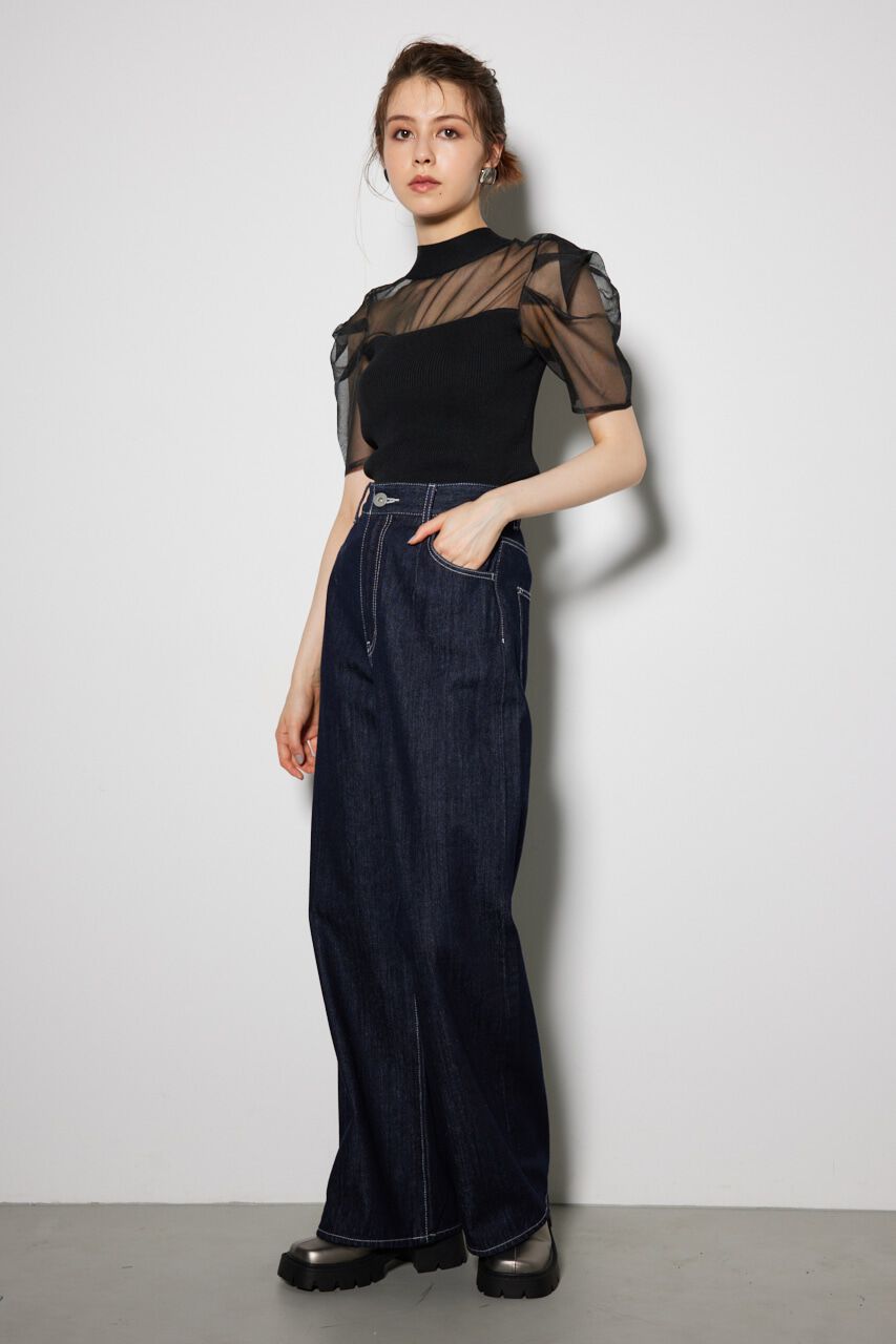 rienda「バックオープンニットトップス」|ニット・セーター|