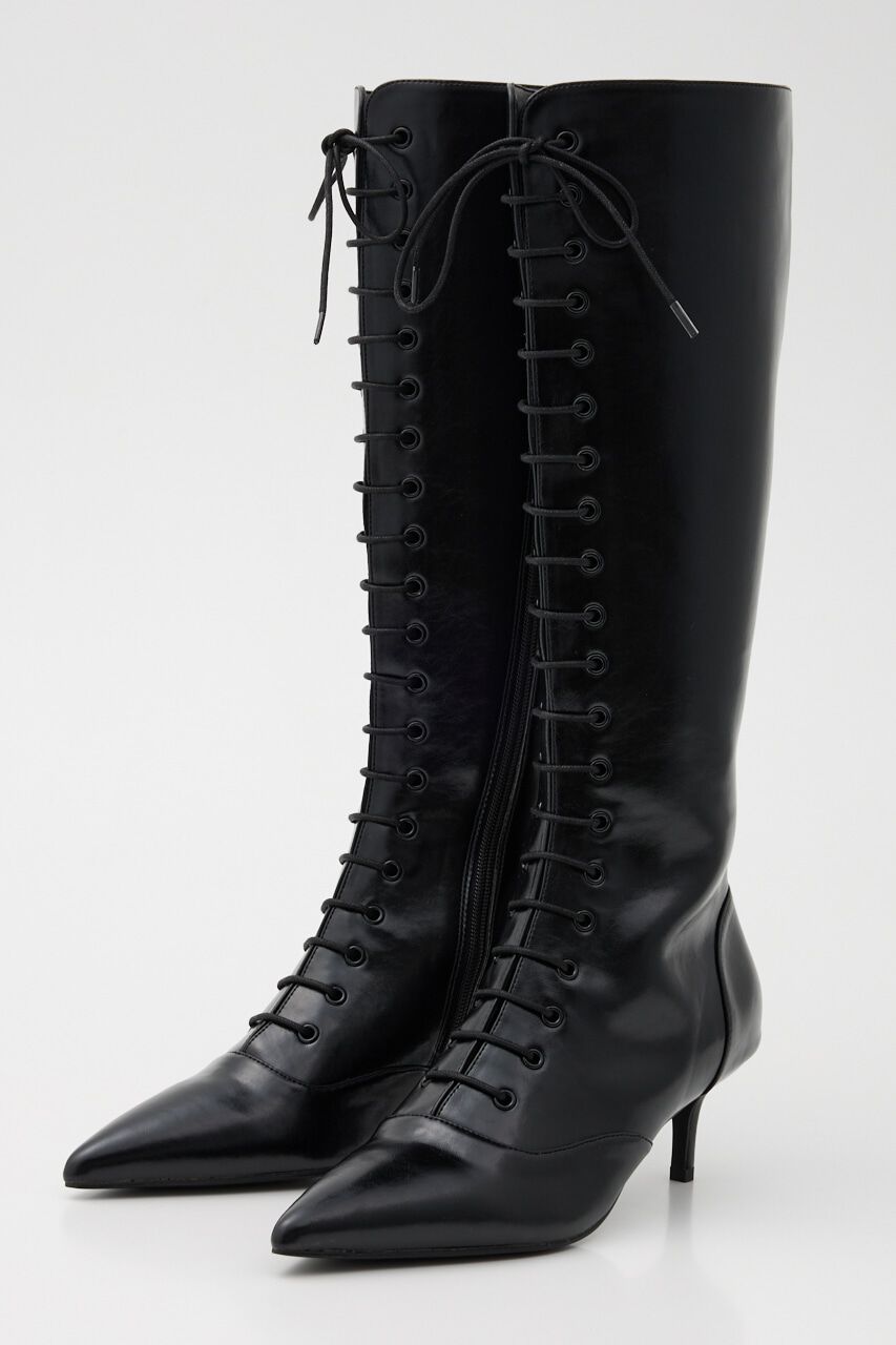 rienda「フロントレースアップロングブーツ」|その他|