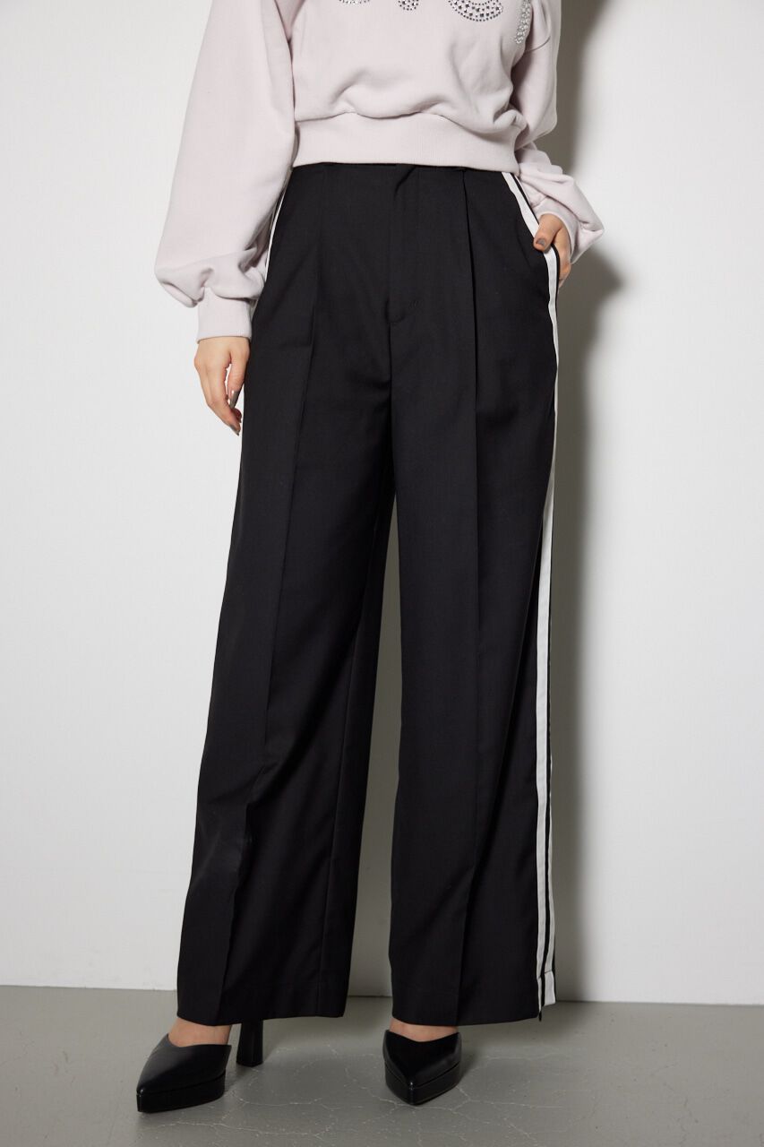 rienda「サイドWラインジャストウエスト パンツ」|その他|