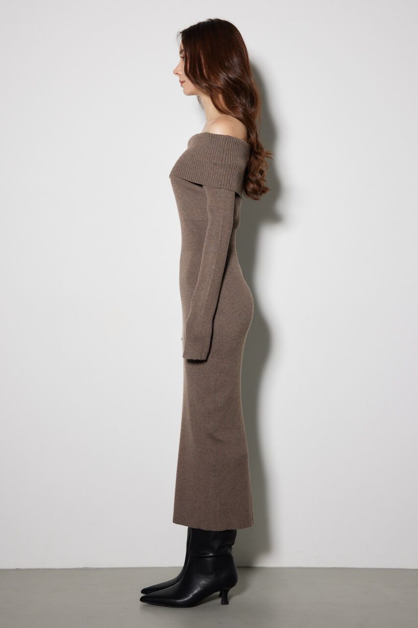 rienda「オフショルダータイトニットワンピース」|ワンピース|