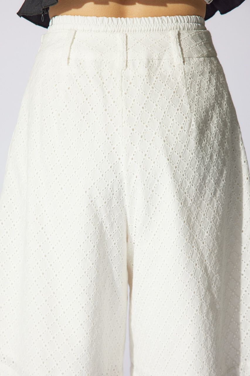 rienda「コットンレースジャストウエストハーフパンツ」|その他|