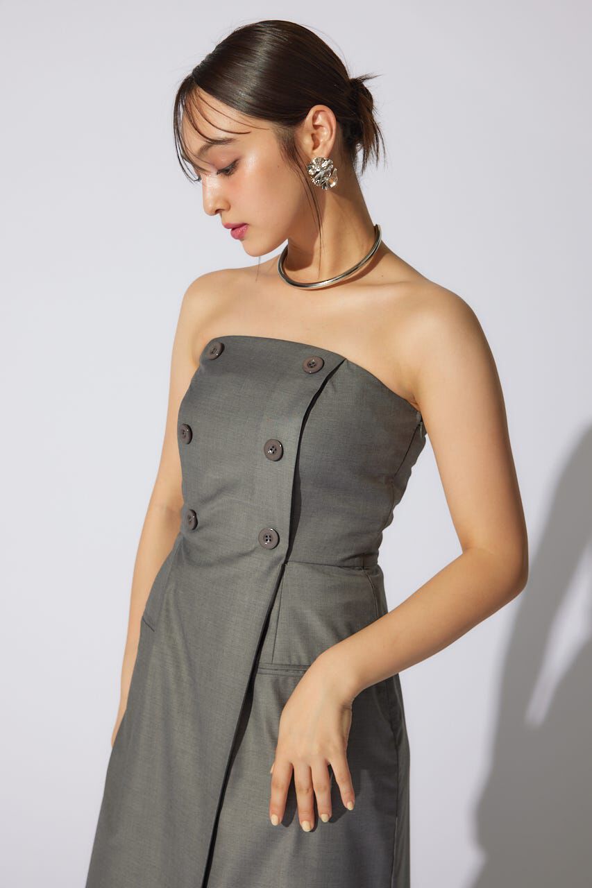 rienda「フリルカーディガンSETロンパース」|ワンピース|