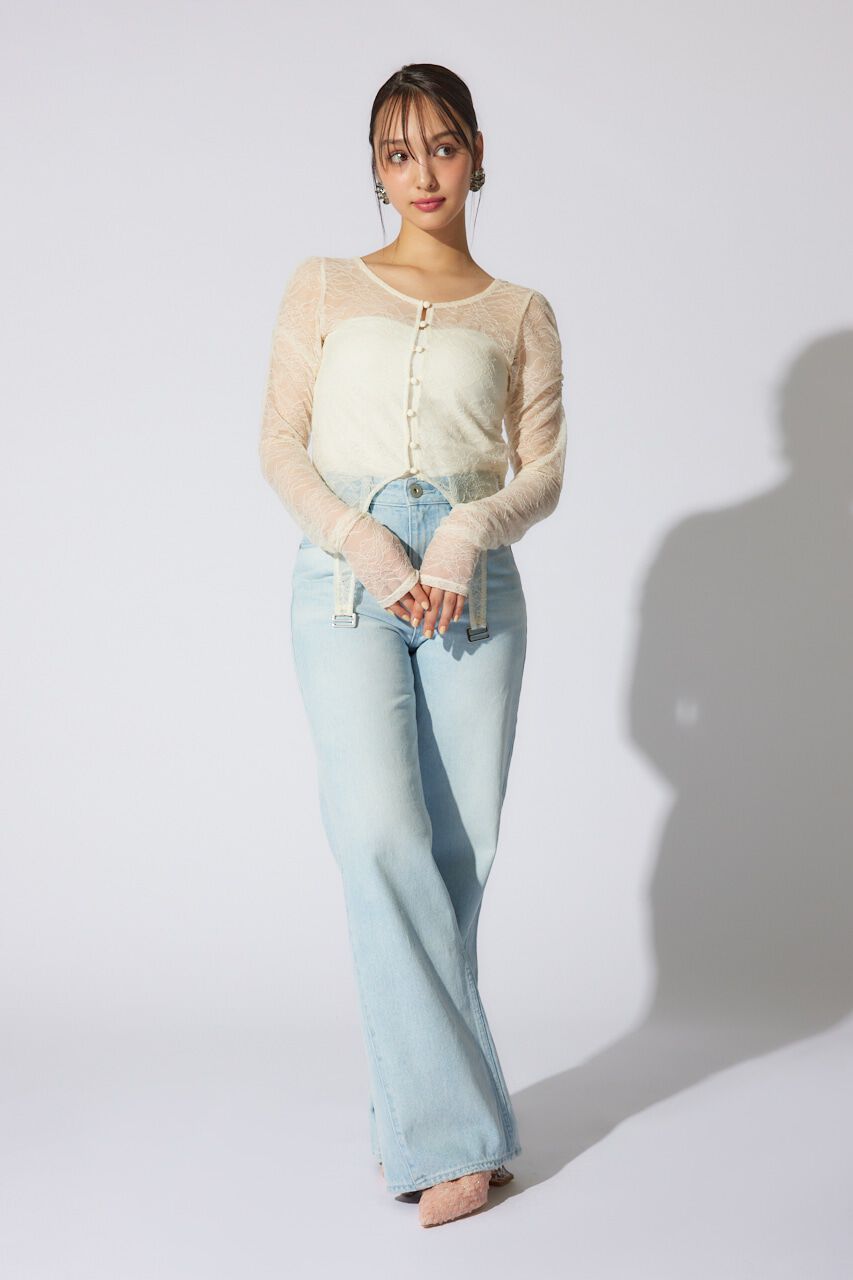 rienda「シアーレーストップス」|Tシャツ・カットソー|