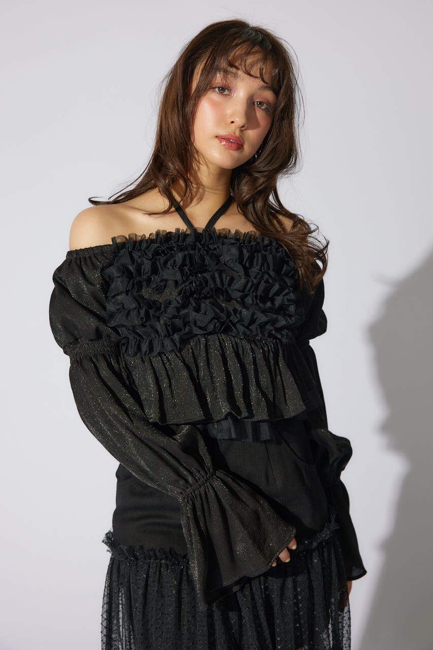 rienda「フリルオフショルブラウス」|シャツ・ブラウス|