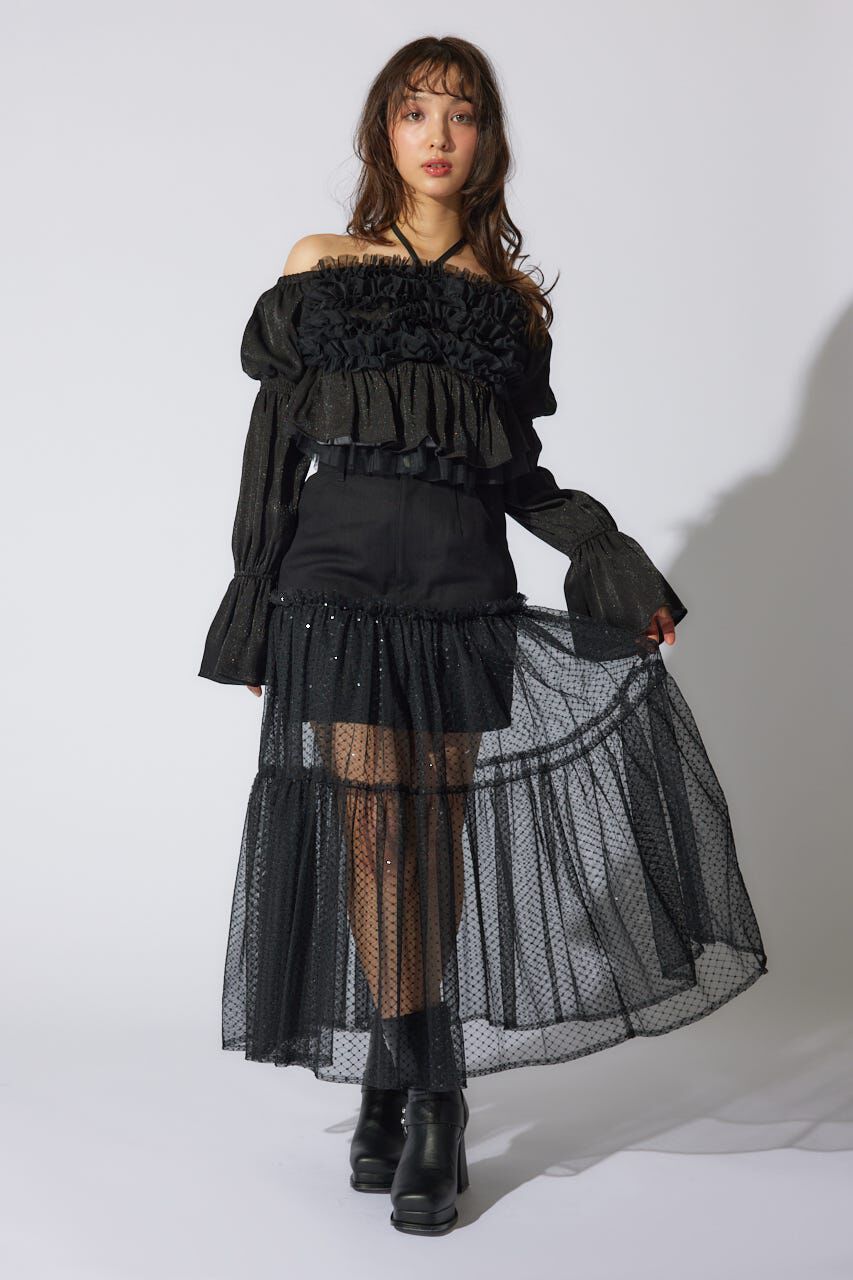 rienda「フリルオフショルブラウス」|シャツ・ブラウス|