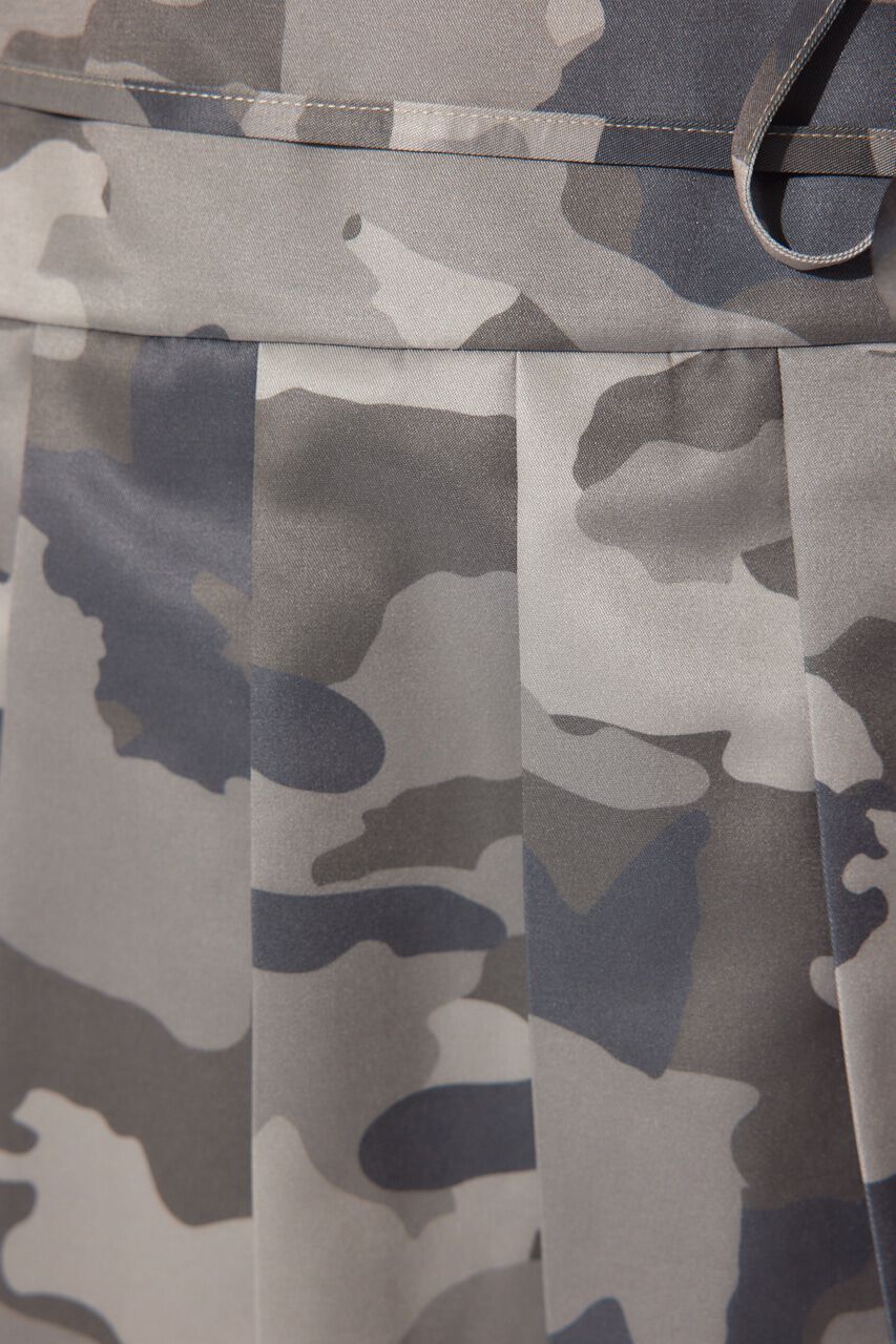 rienda「レイヤードパターンプリーツスコートショートパンツ」|スカート|