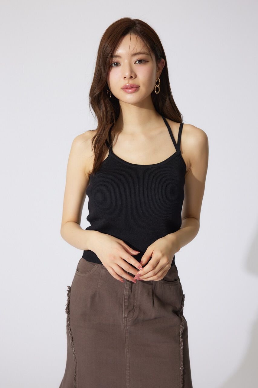 rienda「リボンデティールキャミセットカーディガン」|キャミソール|