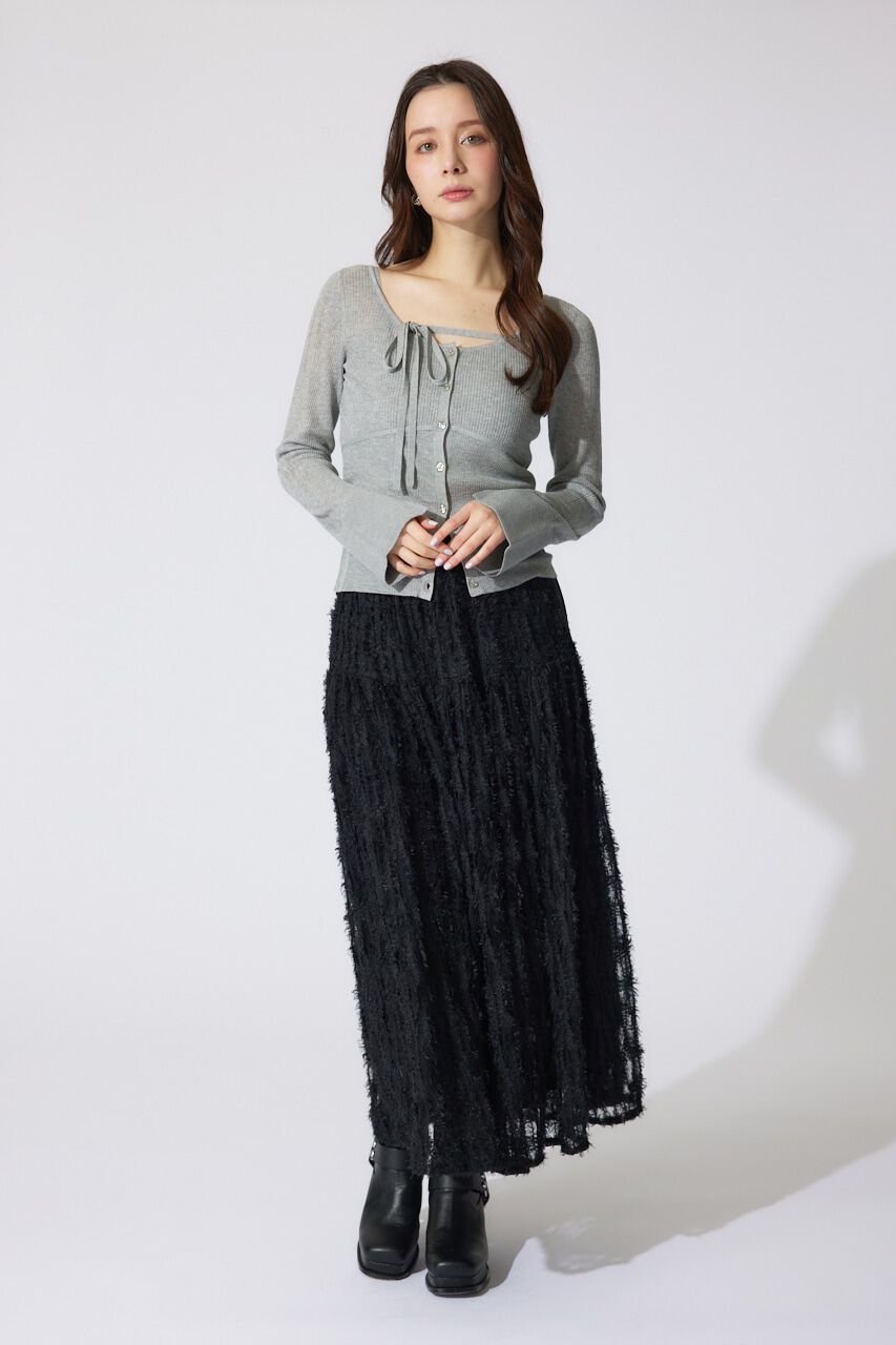 rienda「リボンデティールキャミセットカーディガン」|キャミソール|