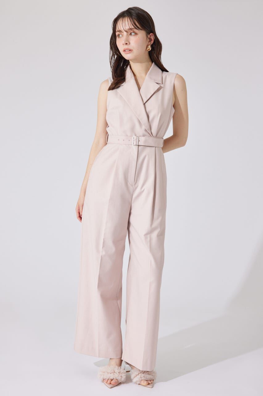 rienda「テーラードデザインノースリーブロンパース」|ワンピース|PNK