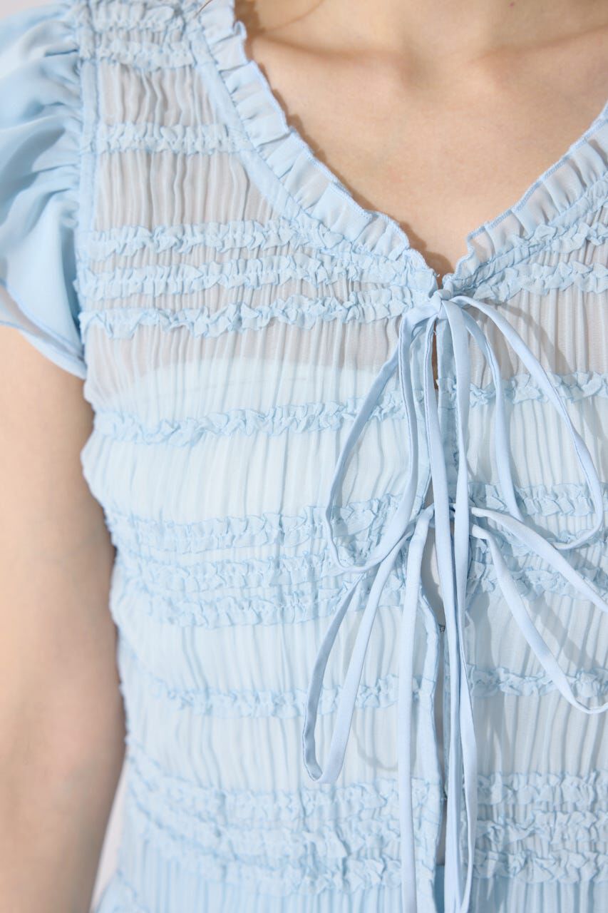 rienda「シャーリングカットトップス」|シャツ・ブラウス|