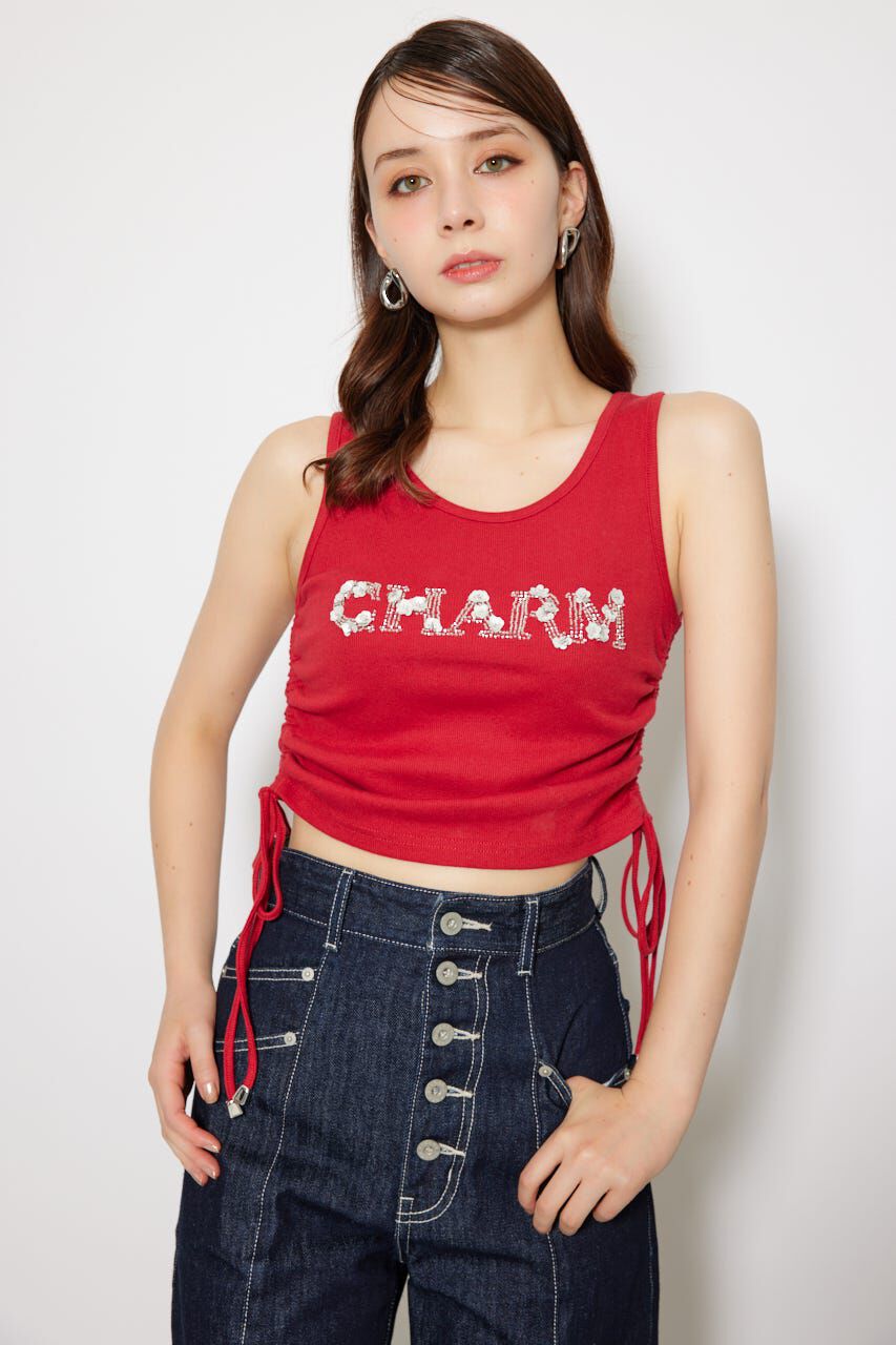 rienda「ビジュードロストタンクトップス」|タンクトップ|