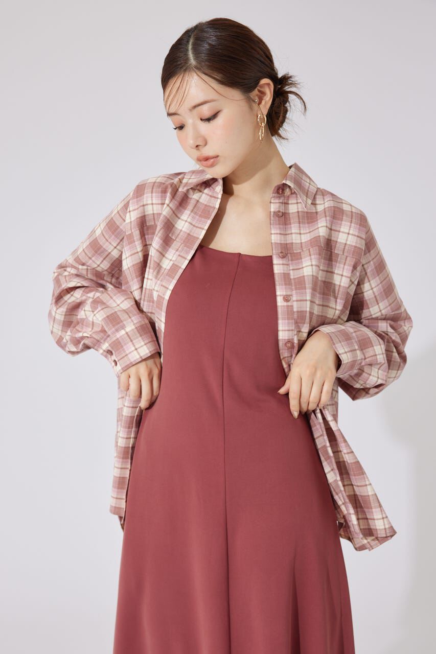 rienda「オーバールーズシャツトップス」|シャツ・ブラウス|