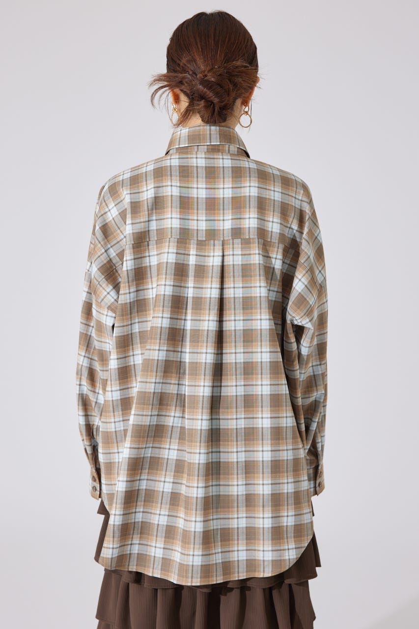 rienda「オーバールーズシャツトップス」|シャツ・ブラウス|